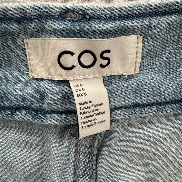 COS Light Blue Wide Leg Jeans - Size 6 - Picture 4 of 7